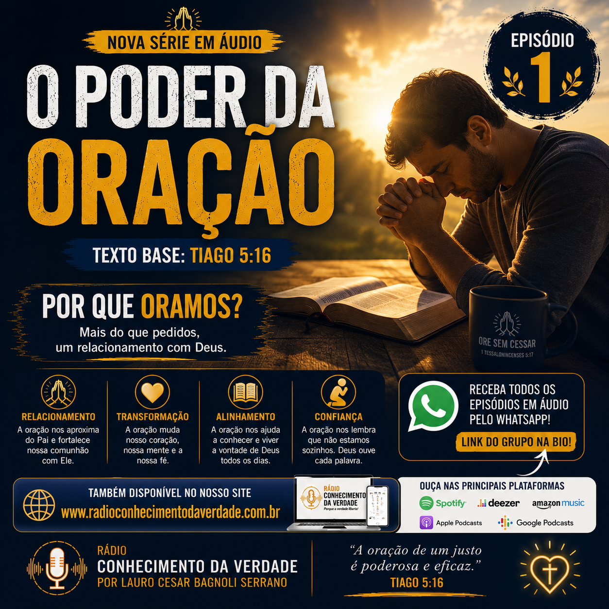 Série O Poder da Oração — Tiago 5:16